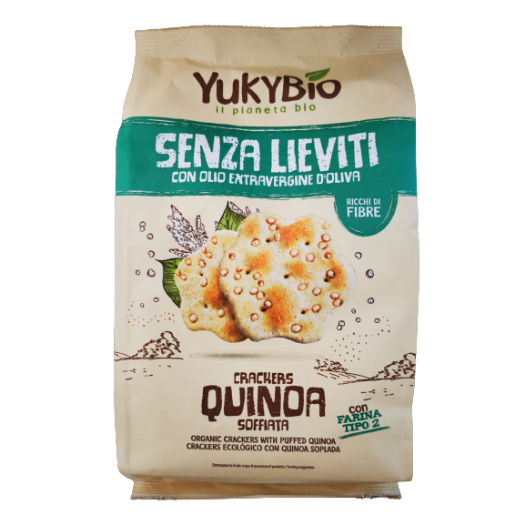 Crackers bio cu qinoa, 200 g, Yukybio
