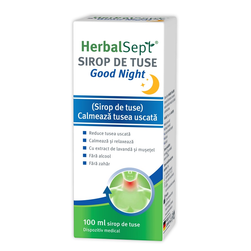 HerbalSept GOOD NIGHT sirop, 100 ml, Theiss Naturwaren