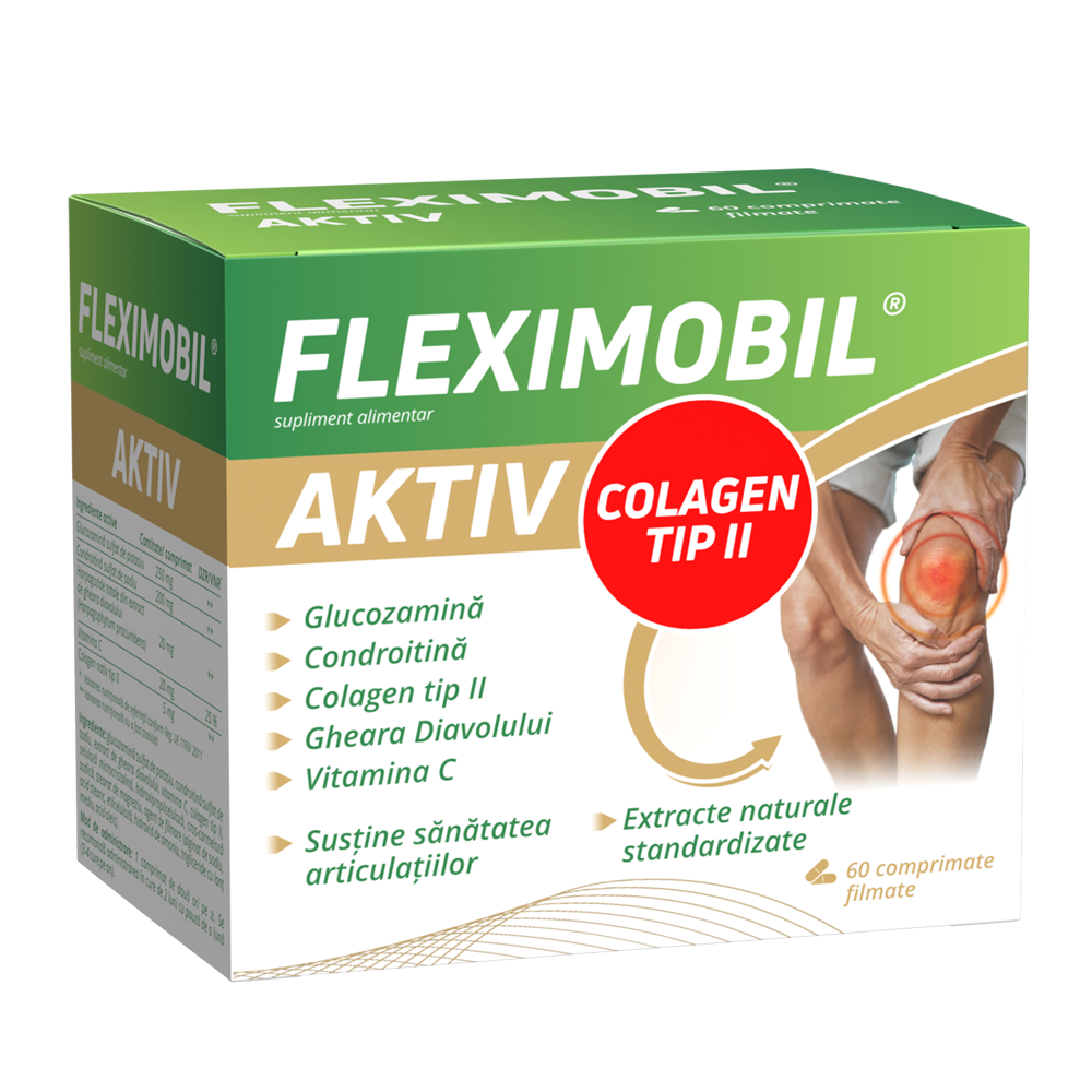 Fleximobil Aktiv, 60 comprimate filmate, Fiterman Pharma