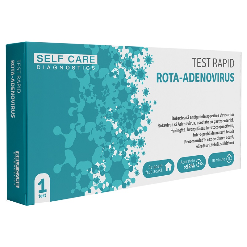 Test rapid rota-adenovirus, 1 bucata, Veda Lab
