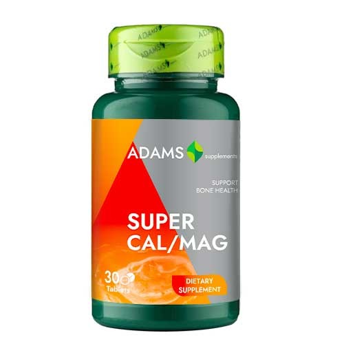 Super Cal/Mag, 30 tablete, Adams Vision