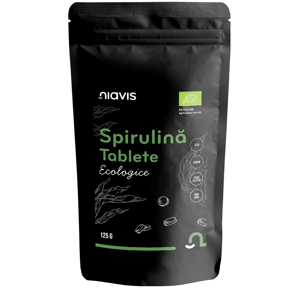 Spirulina tablete ecologice, 125 g, Niavis