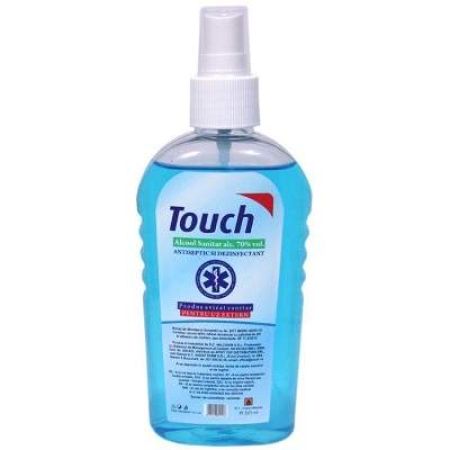 Alcool sanitar 70% cu pulverizator, 220 ml, Touch