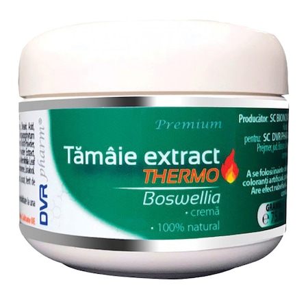 Crema cu extract de tamaie Thermo Bosswelia, 75 ml, DVR Pharm
