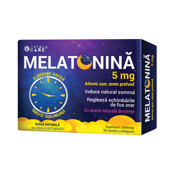 Melatonina eliberare rapida, 5 mg, 30 tablete sublinguale, Cosmo Pharm