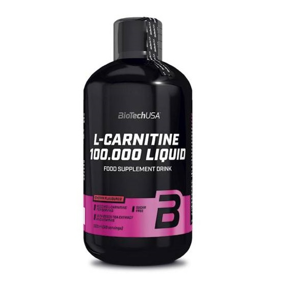 L-Carnitine 100.000 Liquid Cirese, 500 ml, Biotech USA