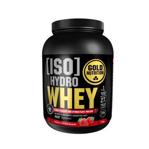 Iso Hydro Whey, Capsuni, 1000 g, Gold Nutrition