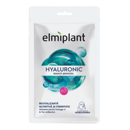 Masca servetel pentru ten Hyaluronic, 20 ml - Elmiplant