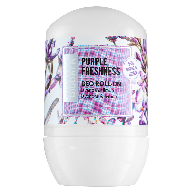 Deodorant pentru femei pe baza de piatra de alaun Purple Freshness, 50 ml, Biobaza