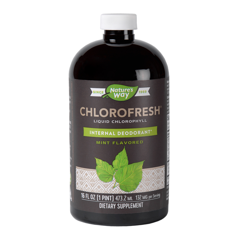 Chlorofresh Mint Liquid Nature's Way, 473.2 ml, Secom