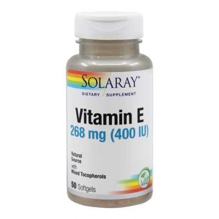 Vitamina E 400UI Solaray, 50 capsule - Secom