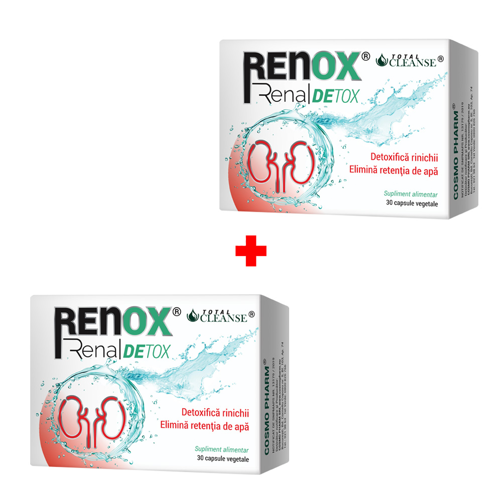 Pachet Renox Renal Detox, 30 + 30 capsule, Cosmopharm