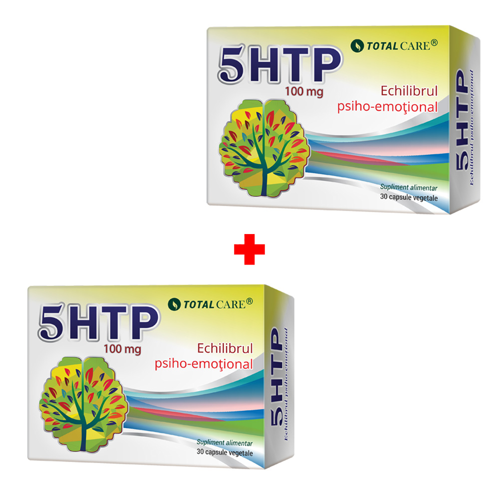 Pachet 5-HTP 100 mg, 30 + 30 capsule, Cosmopharm