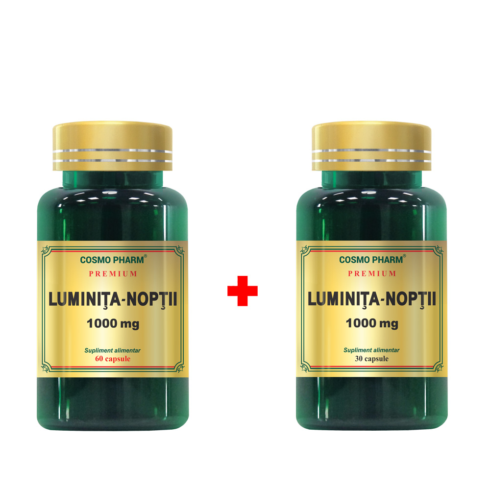 Pachet Luminita noptii, 1000 mg, 60 + 30 capsule, Cosmopharm