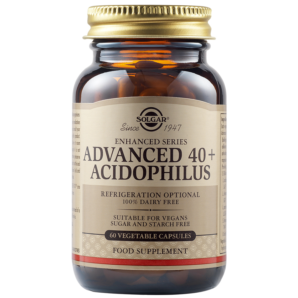 Acidophilus Avansat 40 +, 60 capsule, Solgar