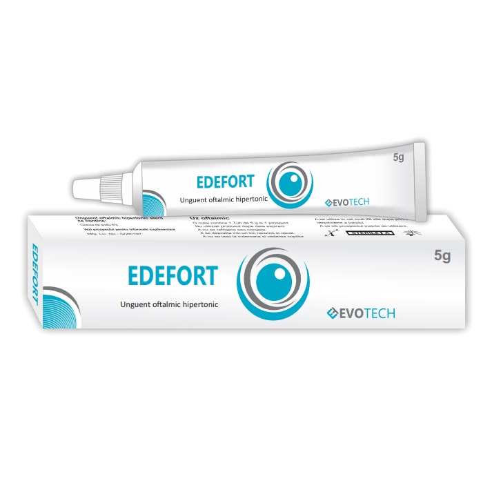 Unguent oftalmic steril hipertonic Edefort, 5 g, Evotech Pharma
