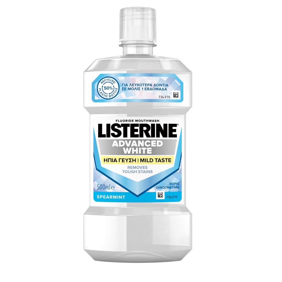 Apa de gura, Advanced White, 500 ml, Listerine