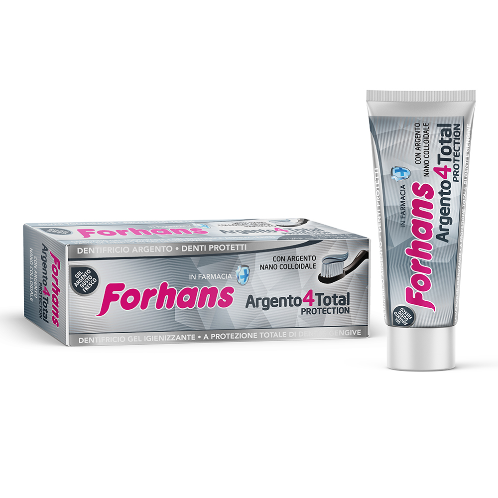 Pasta de dinti Argento 4 Total Protection, 75 ml, Puro by Forhans