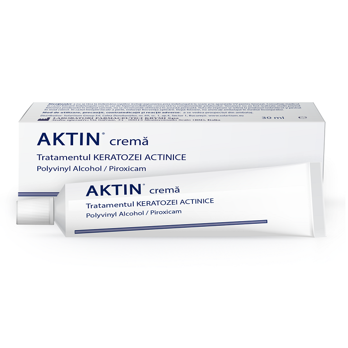Crema pentru tratamentul keratozei actinice si a campului de cancerizare Aktin, 30 ml, Solartium