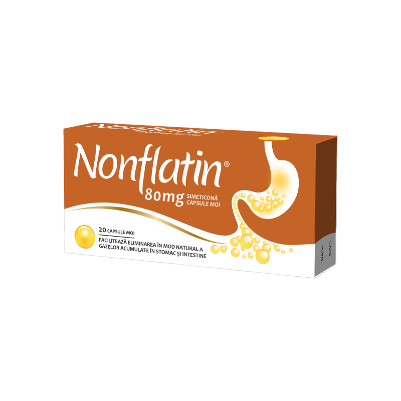 Nonflatin, 80 mg, 20 capsule moi, Biofarm