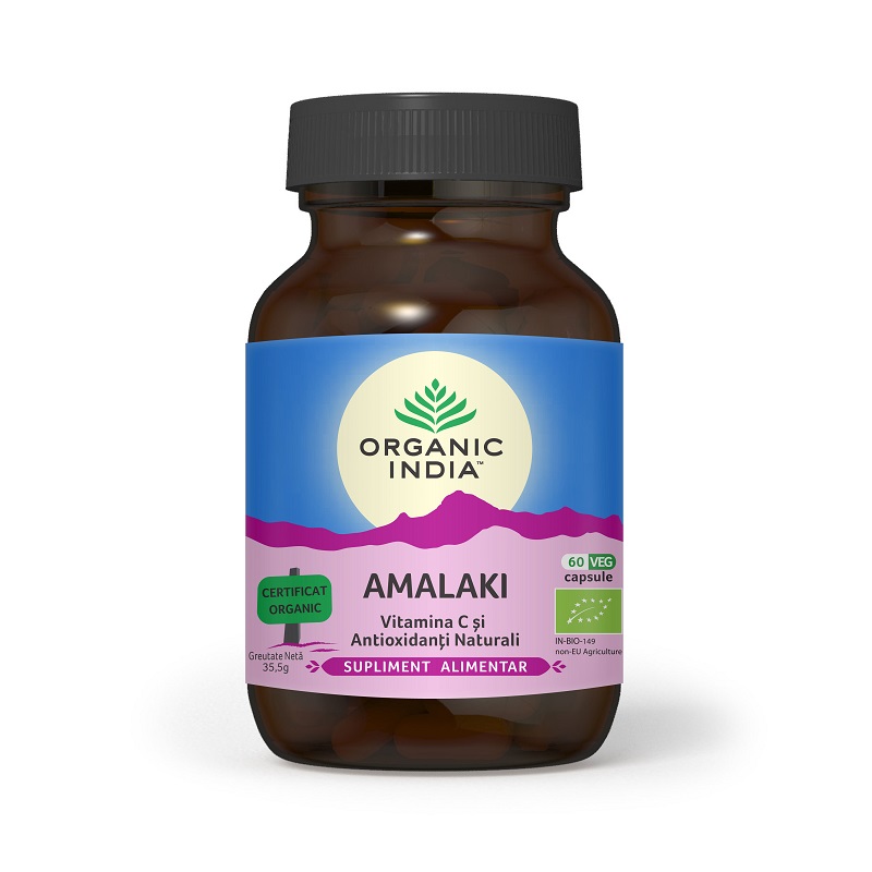 Amalaki Vitamina C si Antioxidanti Naturali, Bio, 60 capsule, Organic India