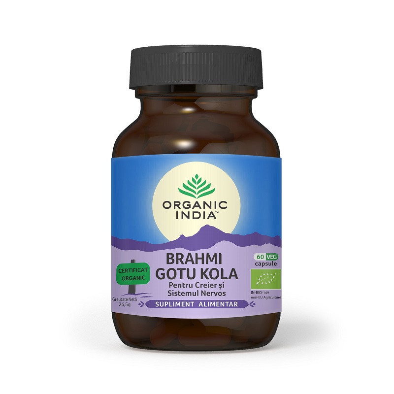 Brahmi Gotu Kola, Bio, 60 capsule, Organic India