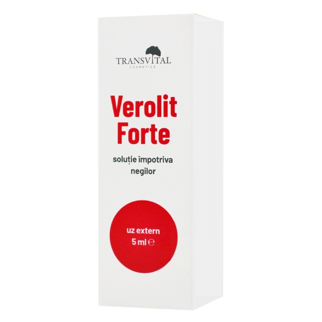 Solutie impotriva negilor Verolit Forte, 5 ml, Transvital