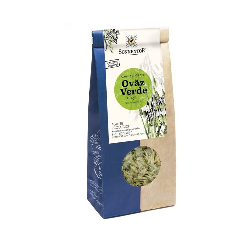 Ceai de plante Bio Ovaz Verde, 50 g, Sonnentor