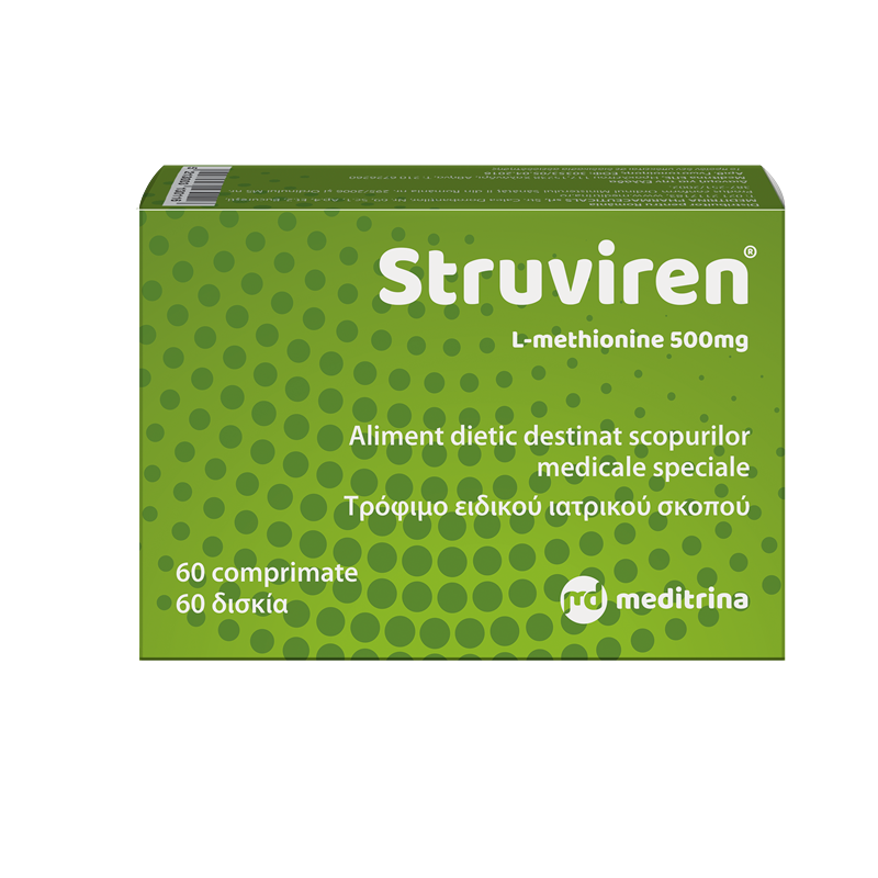 Struviren, 500 mg, 60 comprimate, Meditrina Pharmaceuticals