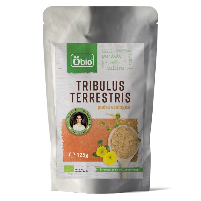 Tribulus Terrestris pulbere bio, 125 g, Obio