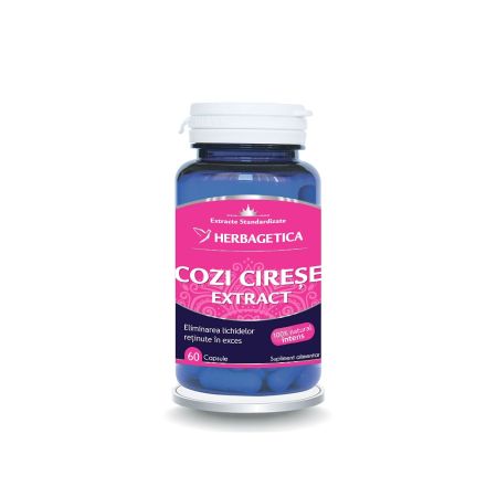 Cozi de cirese extract, 60 capsule - Herbagetica