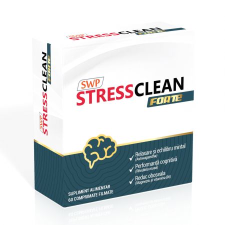 Stressclean Forte, 60 comprimate - Sun Wave Pharma