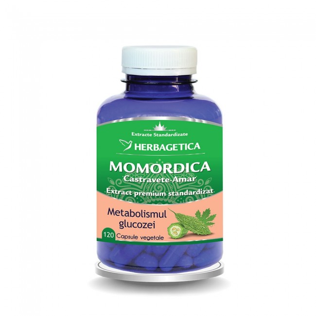 Extract de castravete amar Momordica, 120 capsule, Herbagetica