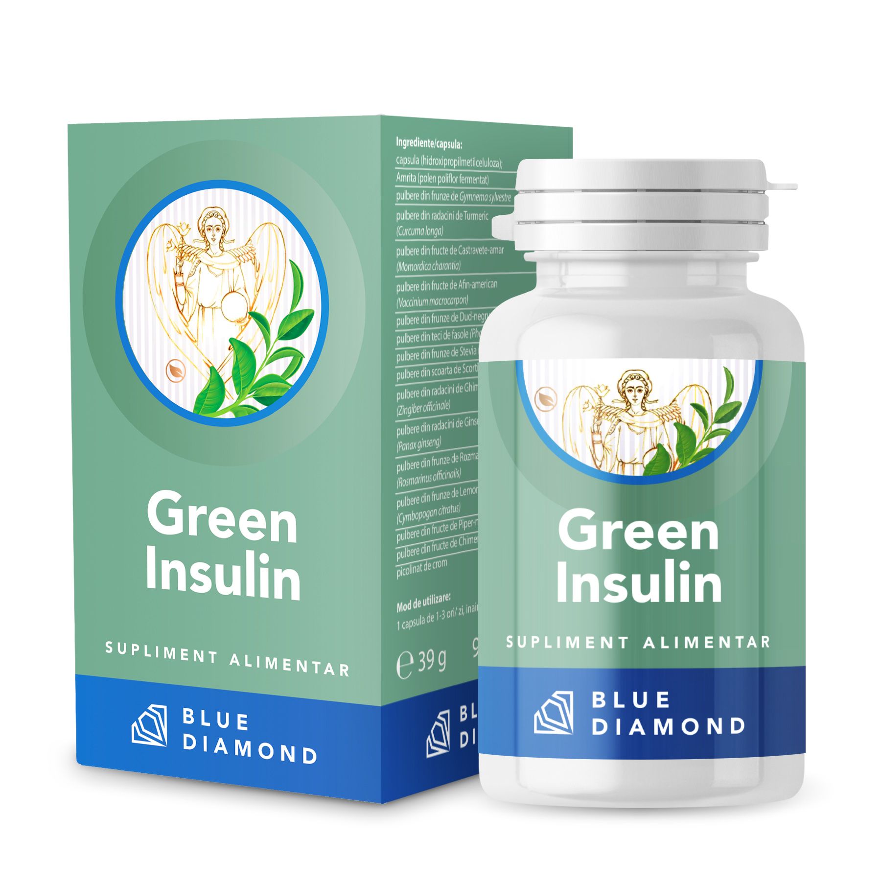 Green Insulin, 90 capsule, Blue Diamond