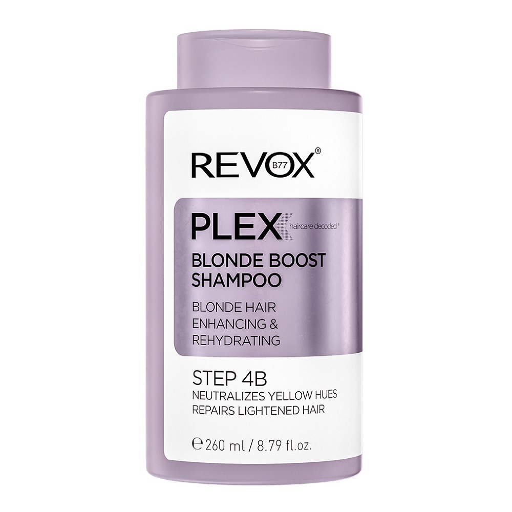 Sampon nunatator pentru par blond Plex, 260 ml, Revox