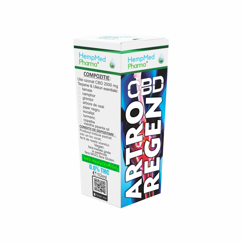 Ulei ozonat CBD Artro Regen, 10 ml, HempMed Pharma