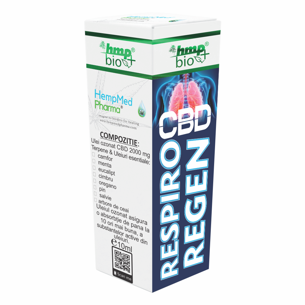 Ulei ozonat CBD Respiro Regen, 10 ml, HempMed Pharma