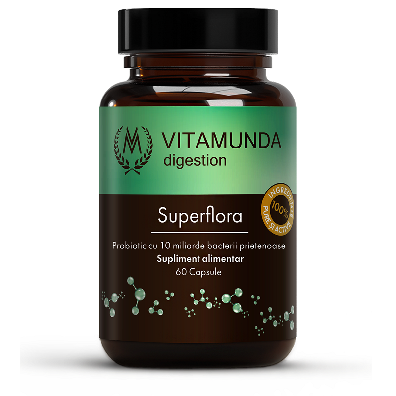 Superflora, 60 capsule, Vitamunda