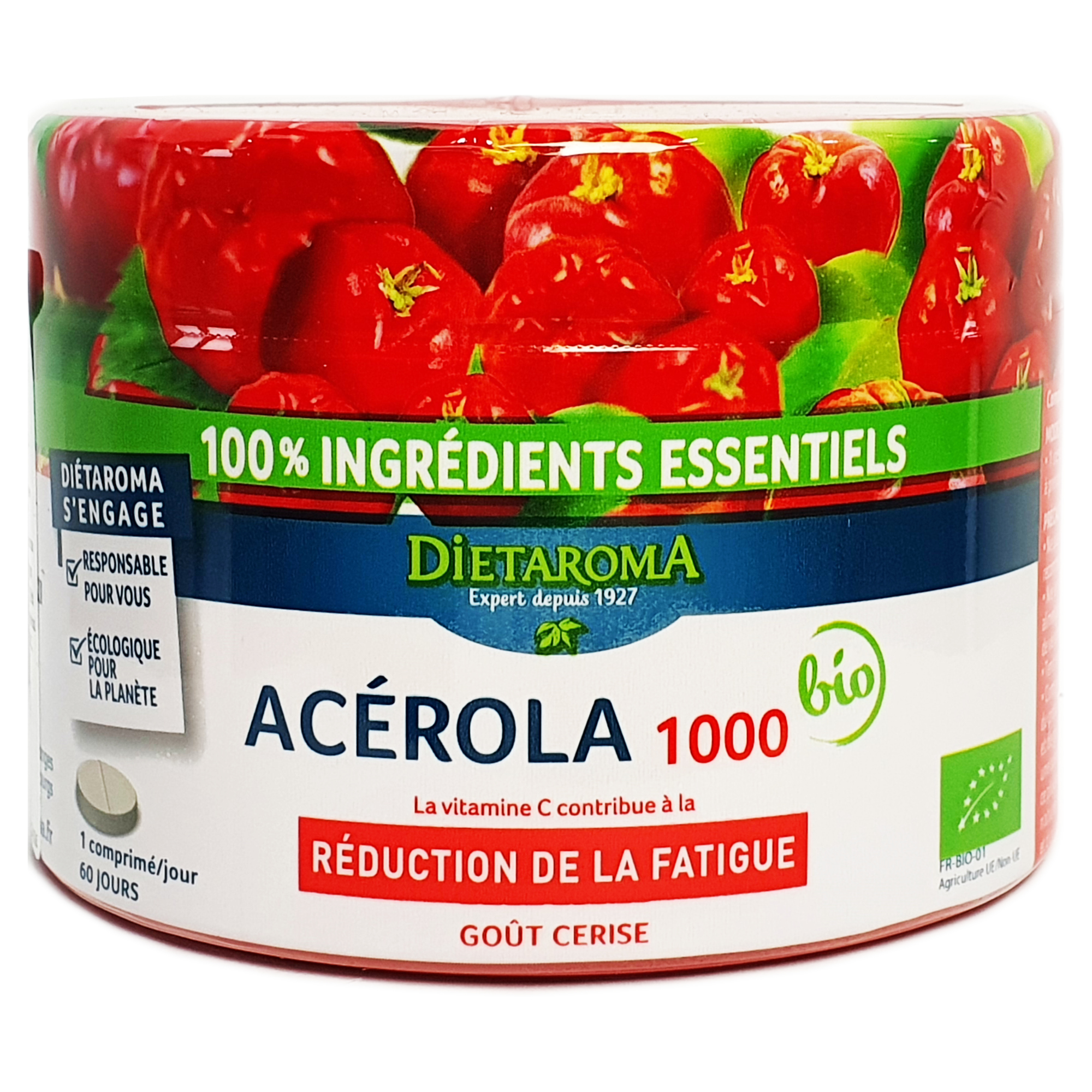 Acerola Bio, 1000 mg, 60 comprimate, Dietaroma