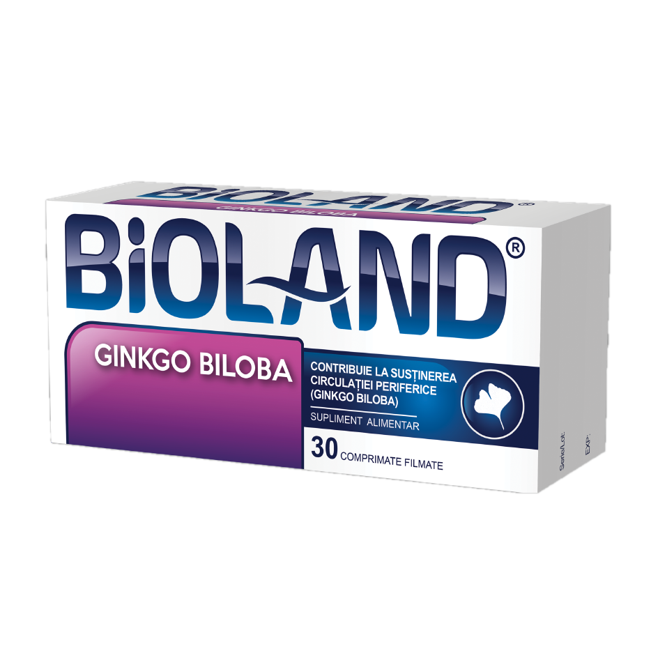 Bioland Ginkgo Biloba, 80 mg, 30 comprimate filmate, Biofarm