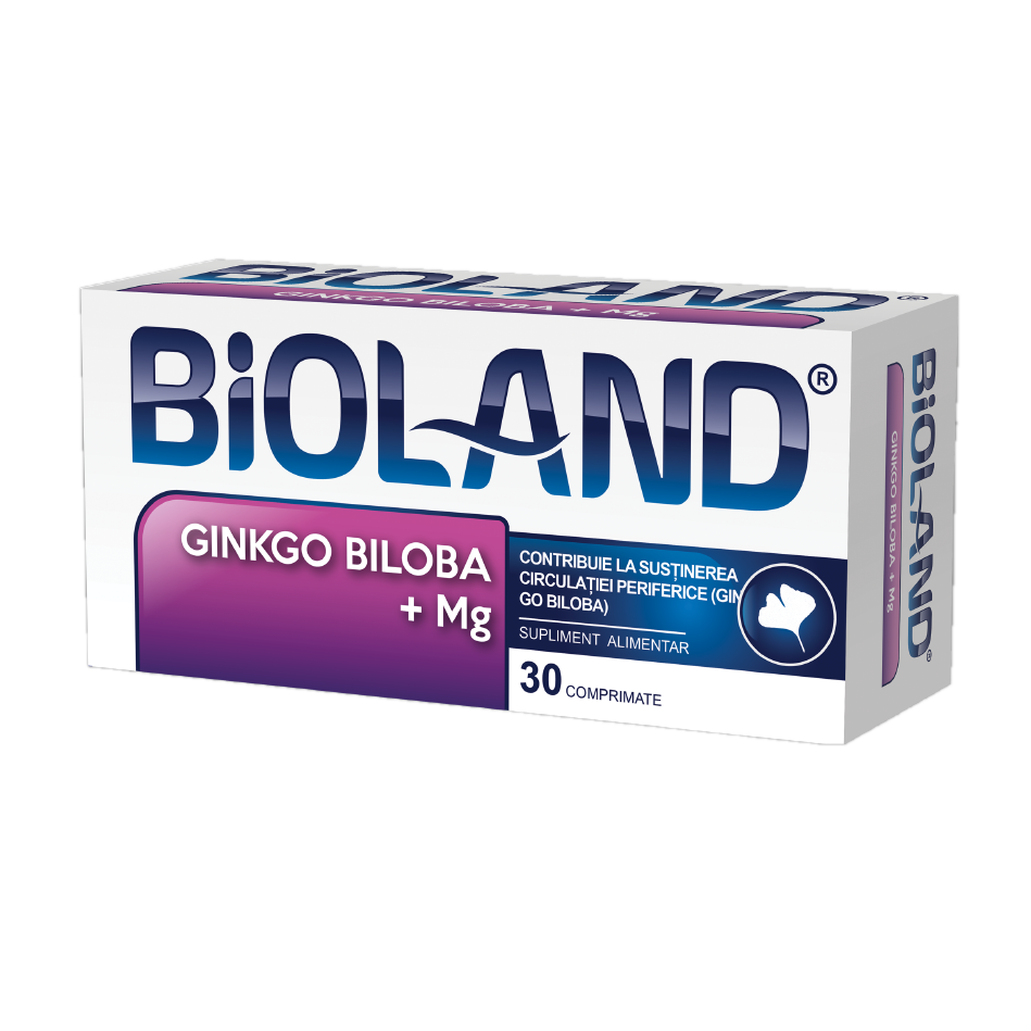 Bioland Ginkgo Biloba 40 mg + Mg 150 mg, 30 comprimate filmate, Biofarm