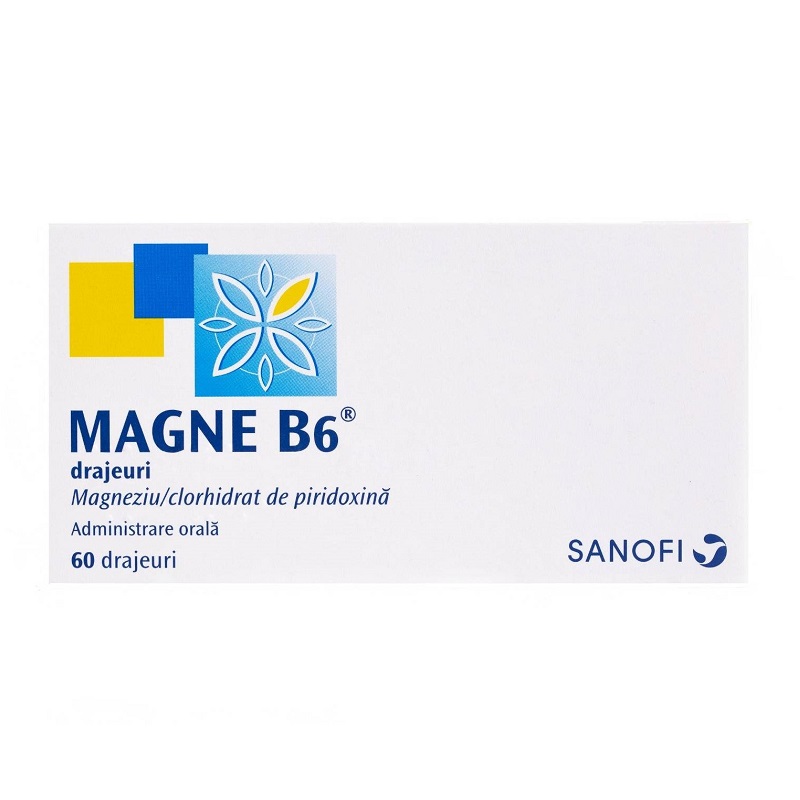 Magne B6, 60 drajeuri, Sanofi