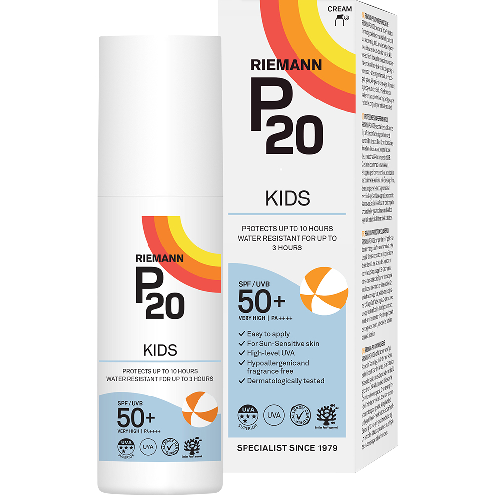 Crema de fata si corp cu factor de protectie SPF 50+  Kids P20, 100 ml, Riemann