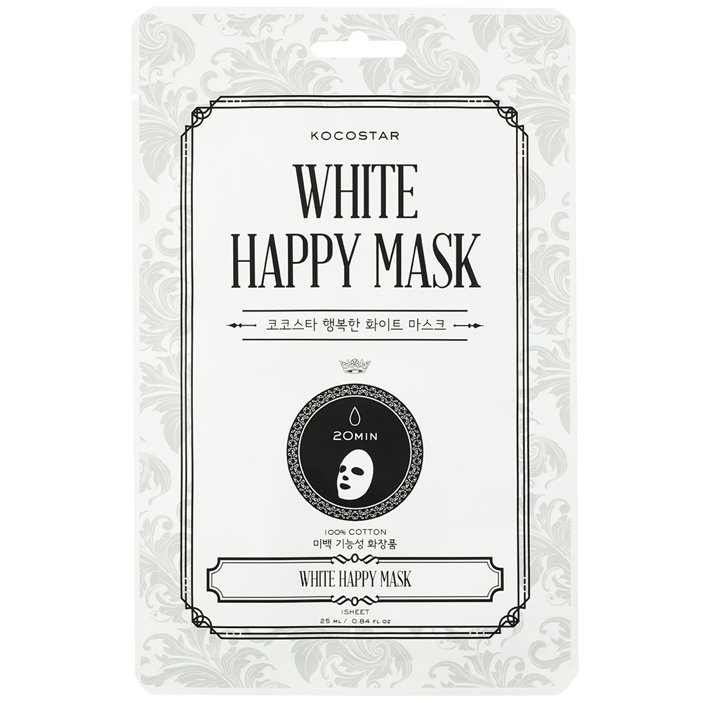 Masca de fata Happy Mask White Kocostar, 25 ml, Kocostar