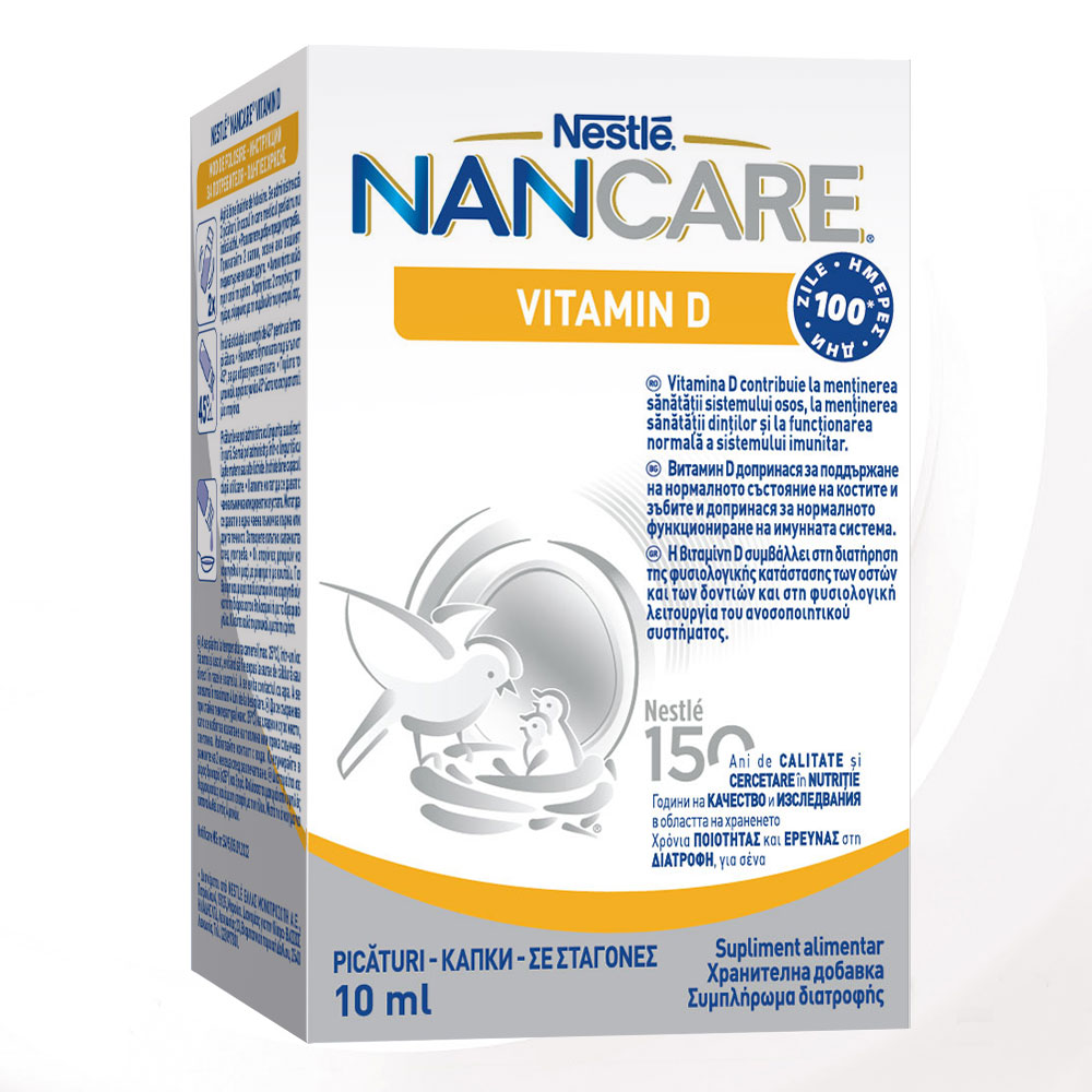 Nancare DHA si Vitamina D, 10 ml, Nestle