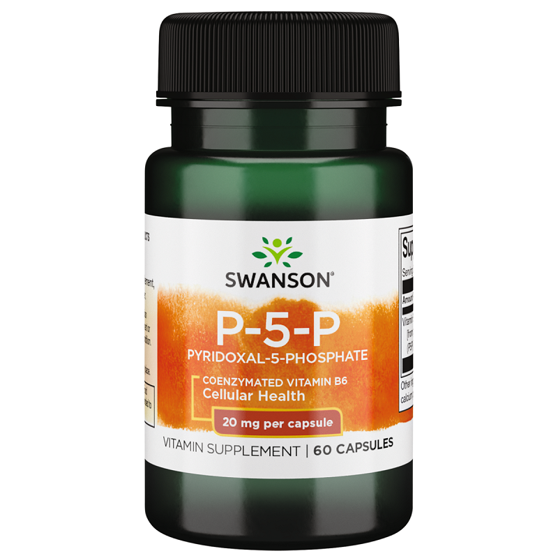 Vitamina B6 P5P, 20 mg, 60 capsule, Swanson