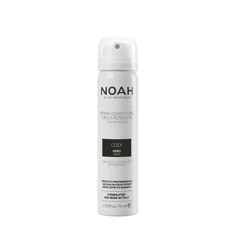 Spray corector cu vitamina B5 pentru acoperirea radacinii parului - Negru, 75 ml, Noah