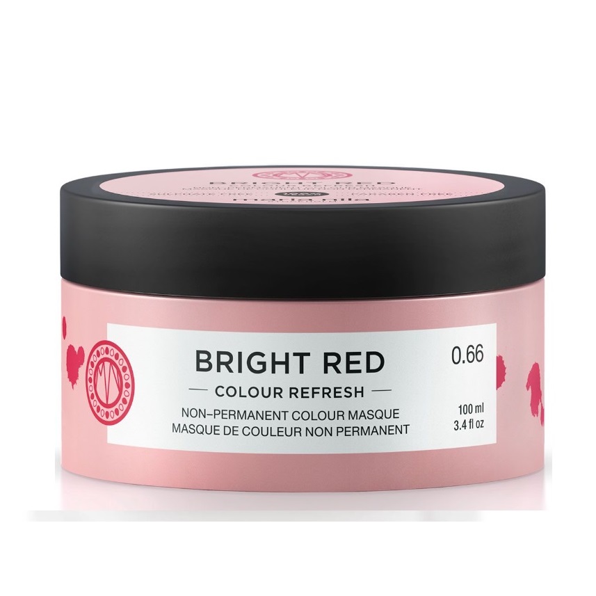 Masca coloranta de par Colour Refresh Bright Red, 100 ml, Maria Nila