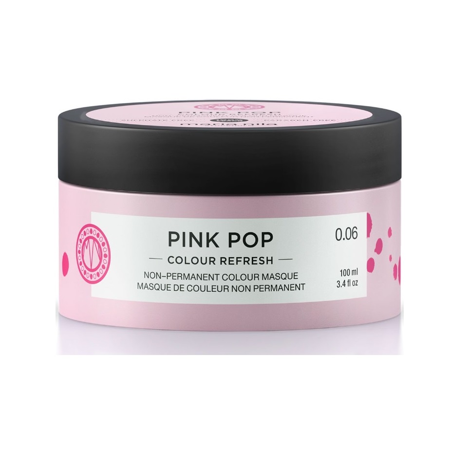 Masca coloranta de par Colour Refresh Pink Pop, 100 ml, Maria Nila