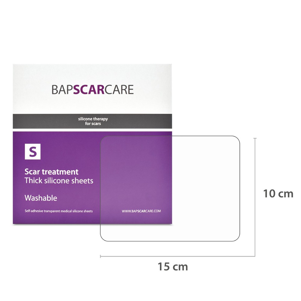 Pansament din silicon pentru cicatrici BapScarCare S, 10x15 cm, 2 bucati, Bap Medical
